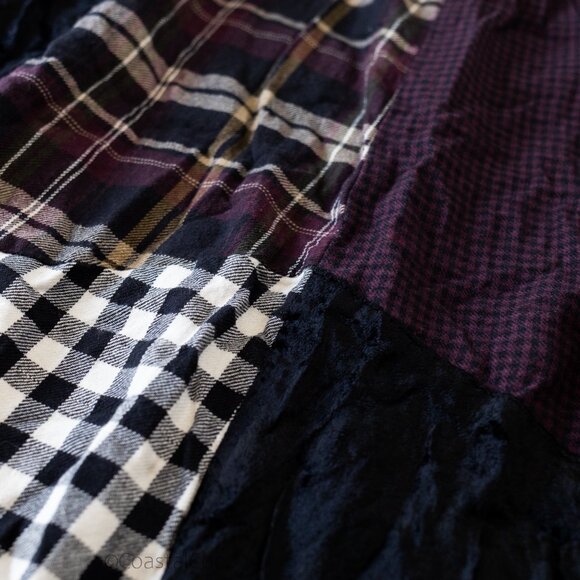 Vintage Patchwork Maxi Skirt OVERSIZED M Made in India Boho Folk Witchy Cottage - Picture 3 of 6